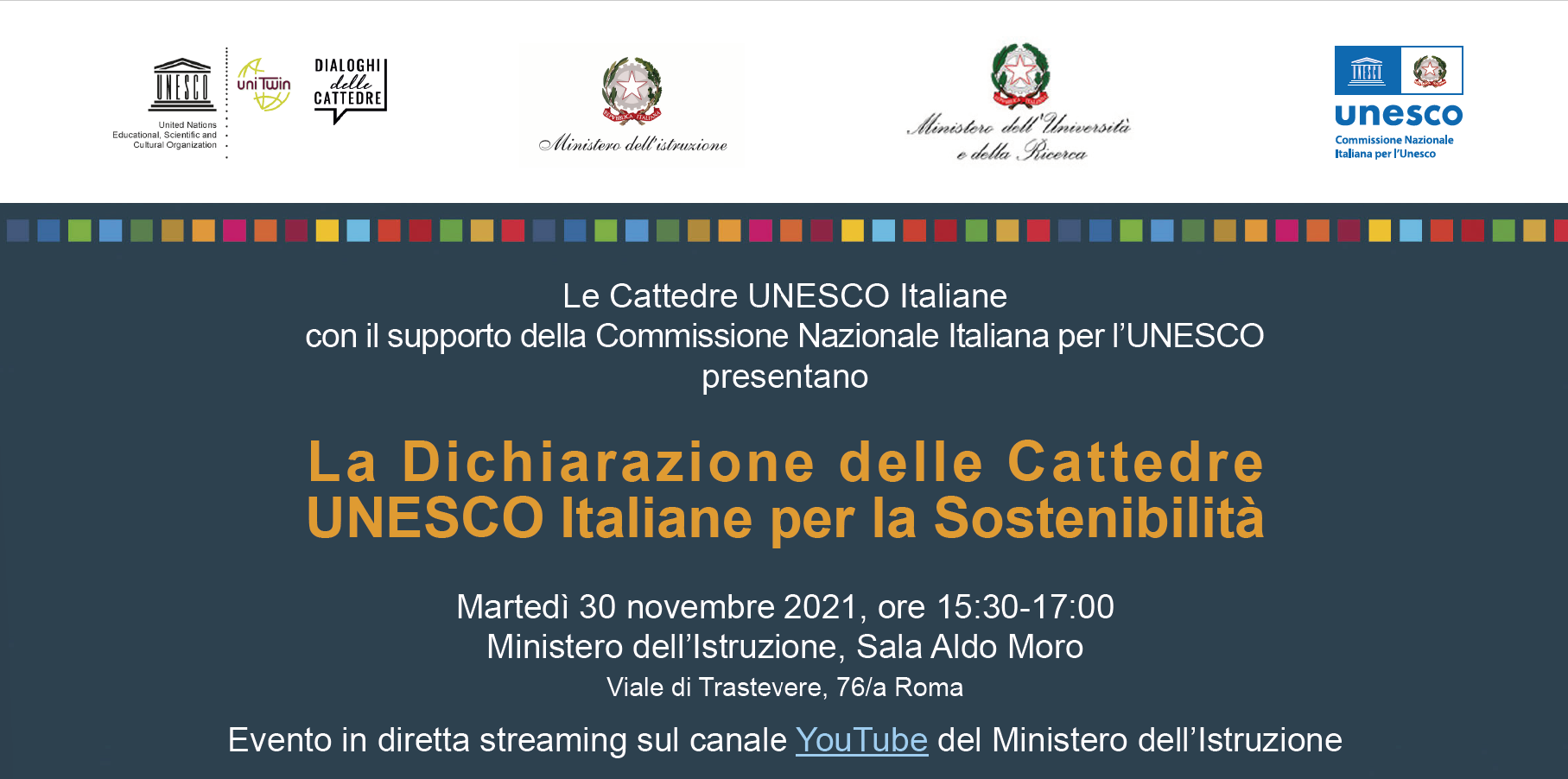 La Dichiarazione delle Cattedre UNESCO Italiane per la Sostenibilità