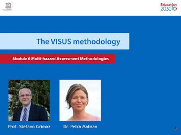 VISUS presented in the UNESCO open learning course: "Resilient Schools and Disaster Risk Reduction Education"